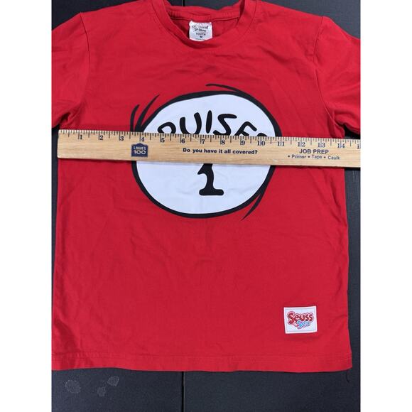 Carnival Cruise - Cruiser 1 Seuss At Sea T-shirt Dr. Seuss Kids Youth Red Tee Md - Picture 4 of 6